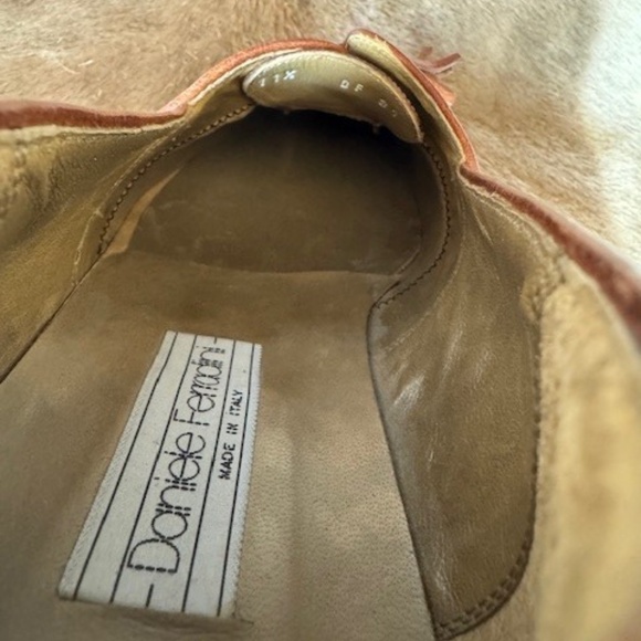 Brown Lizard Leather DANIELE FERRADINI Dress Loafers 11.5 [VINTAGE - NEVER WORN] - Picture 8 of 11